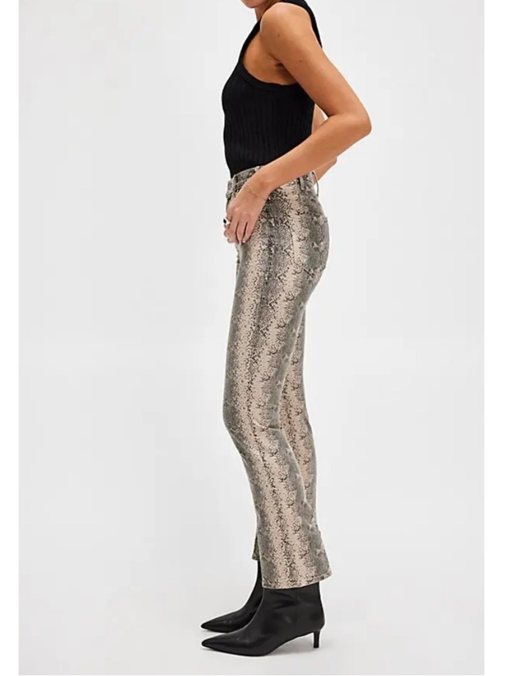 Mother Jeans The Hustler Flood Ankle Wide Leg Jeans in Boa Babe New! - Picture 3 of 16